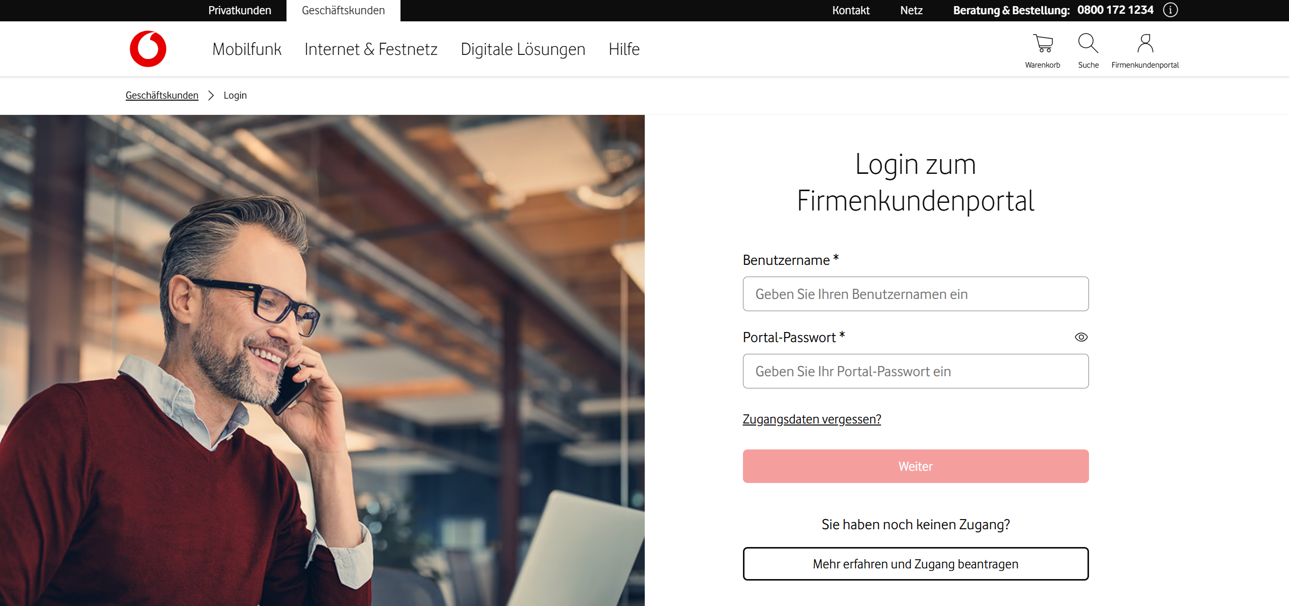 Vodafone Germany (One-portal)